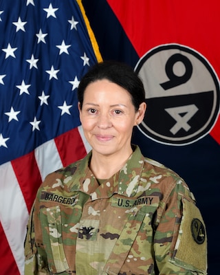 Colonel Louisa R. Bargeron, Commander, 94th Training Division (Force Sustainment)