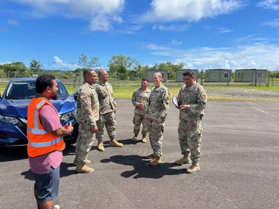 3rd Mobilization Support Group Visits CNMI and Palau