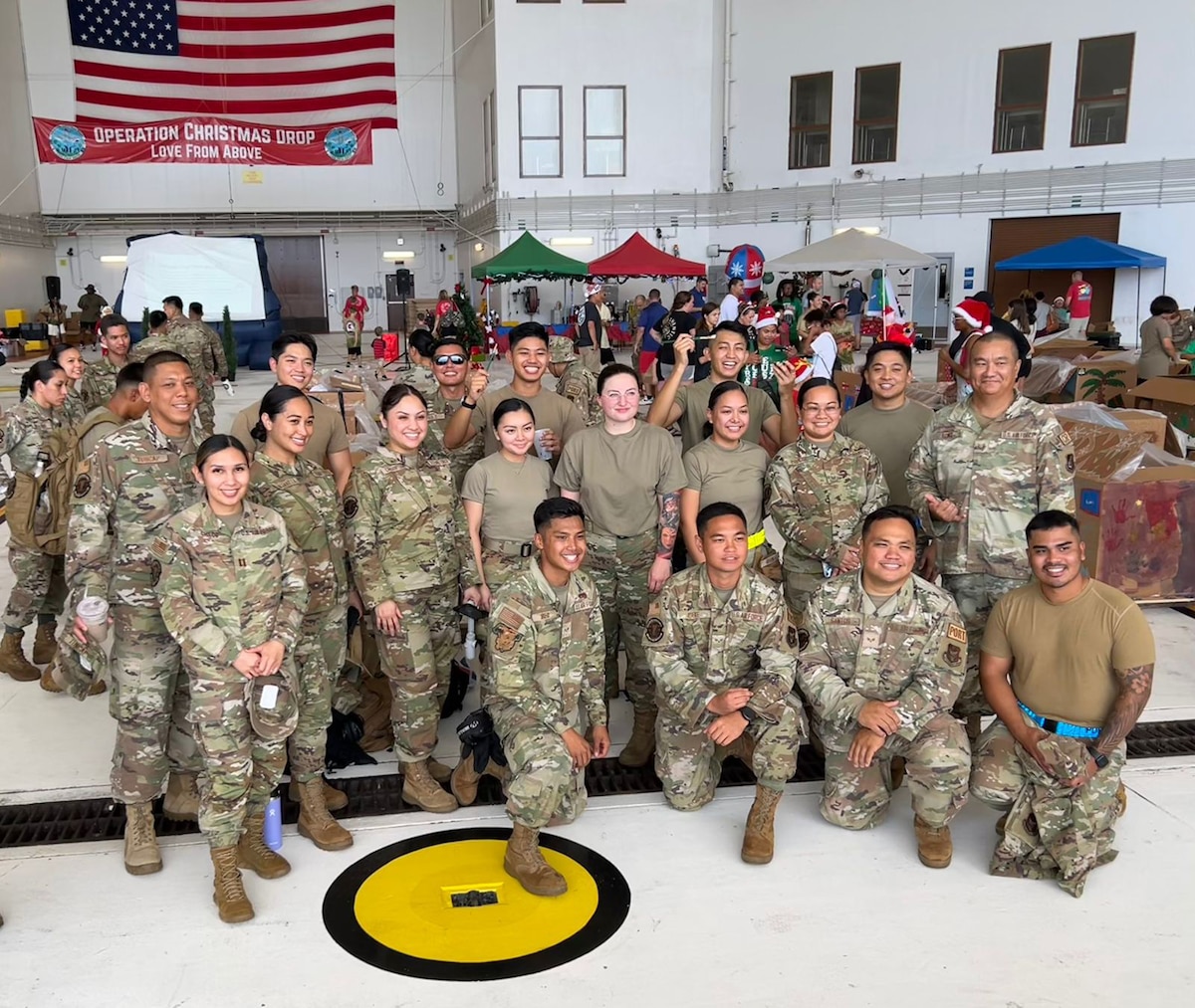 During the holiday season, gifts come in all sizes, but when the 44th Aerial Port Squadron gets involved, there is one size: extra-large.