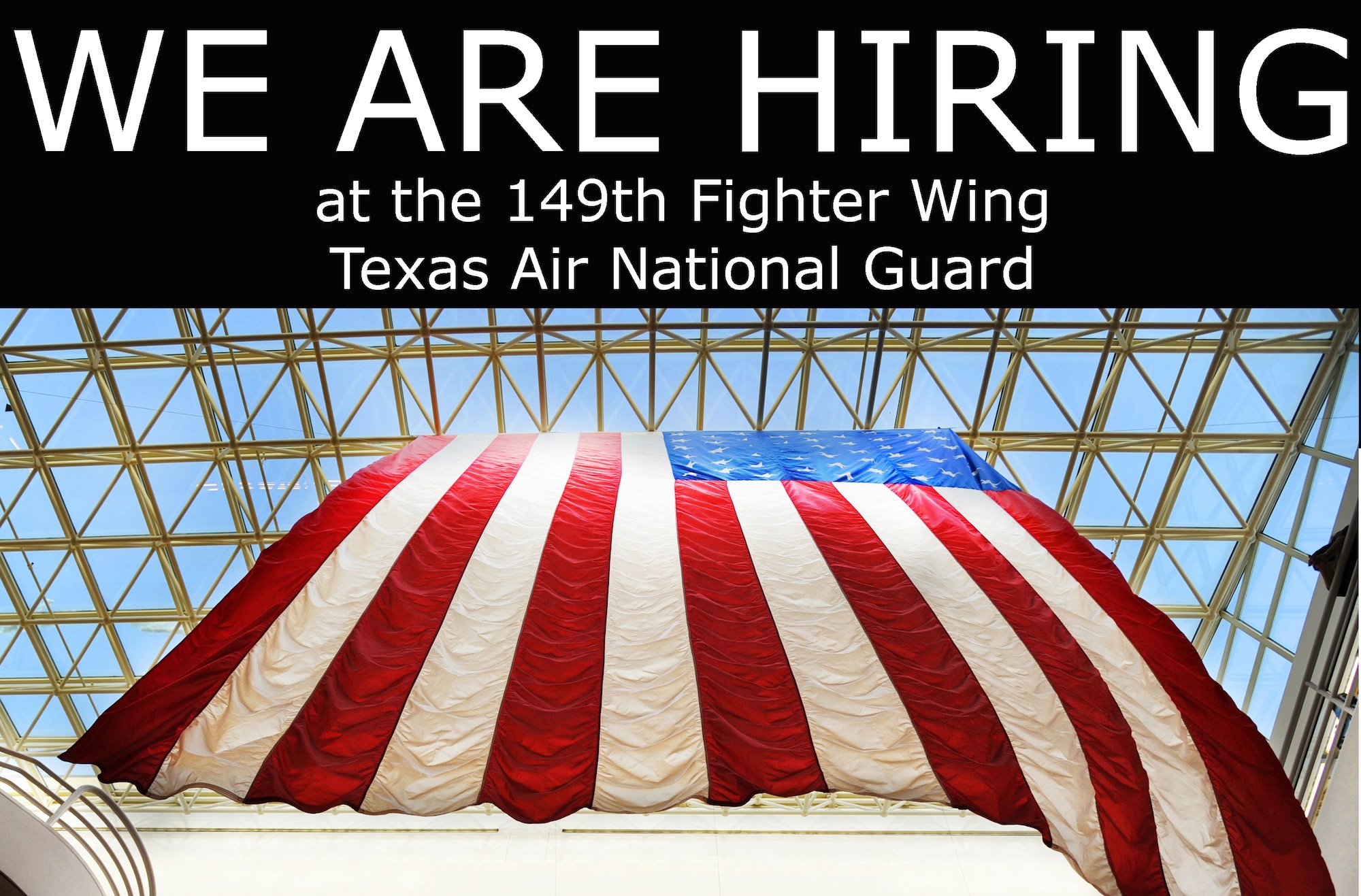 The 149th Fighter Wing is hiring!