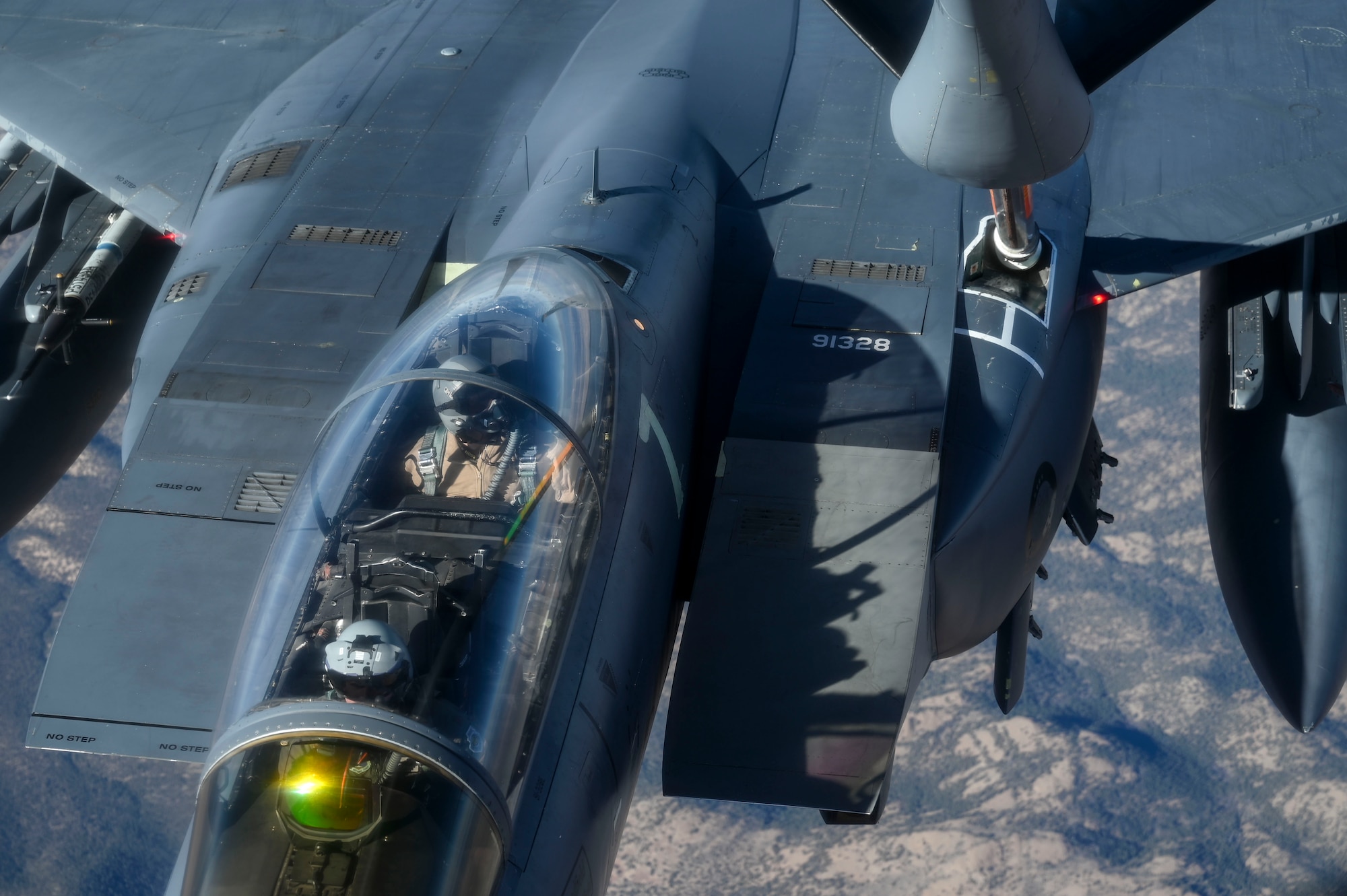 F-15 receiving fuel