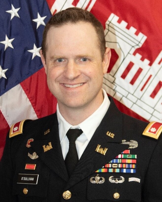Lt. Col. Ian P. O’Sullivan serves as the U.S. Army Corps of Engineers (USACE) Galveston District’s Deputy Commander for Mega Projects. He assists the district commander in overseeing an area of responsibility spanning the Texas coast from Louisiana to Mexico, encompassing 50,000 square miles, 48 counties, two parishes, and 16 Congressional districts. O’Sullivan is responsible for executing the Galveston District’s mission of providing public engineering services to strengthen security along the Texas coast, energize the local economy, and reduce risks from disasters within the Sabine Pass to Galveston Bay project and the Coastal Texas Protection and Restoration Project.