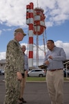 PEARL HARBOR, Hawaii (Dec. 7, 2023) - National Nuclear Security Administration (NNSA) Principal Deputy Administrator Frank Rose, right, accompanied by the Department of Energy/NNSA Liaison to U.S. Indo-Pacific Command, toured Pearl Harbor Naval Shipyard Dec. 7, 2023 for familiarization with training and exercises at the shipyard. PHNSY is the largest, most comprehensive Fleet repair and maintenance facility between the U.S. West Coast and the Far East and provides a capable, ready and 