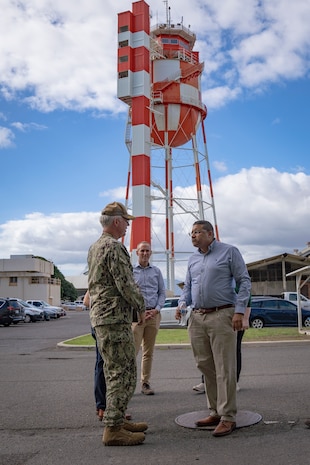 National Nuclear Security Administration (NNSA) Principal Deputy Administrator Frank Rose, right, accompanied by the Department of Energy/NNSA Liaison to U.S. Indo-Pacific Command, toured Pearl Harbor Naval Shipyard