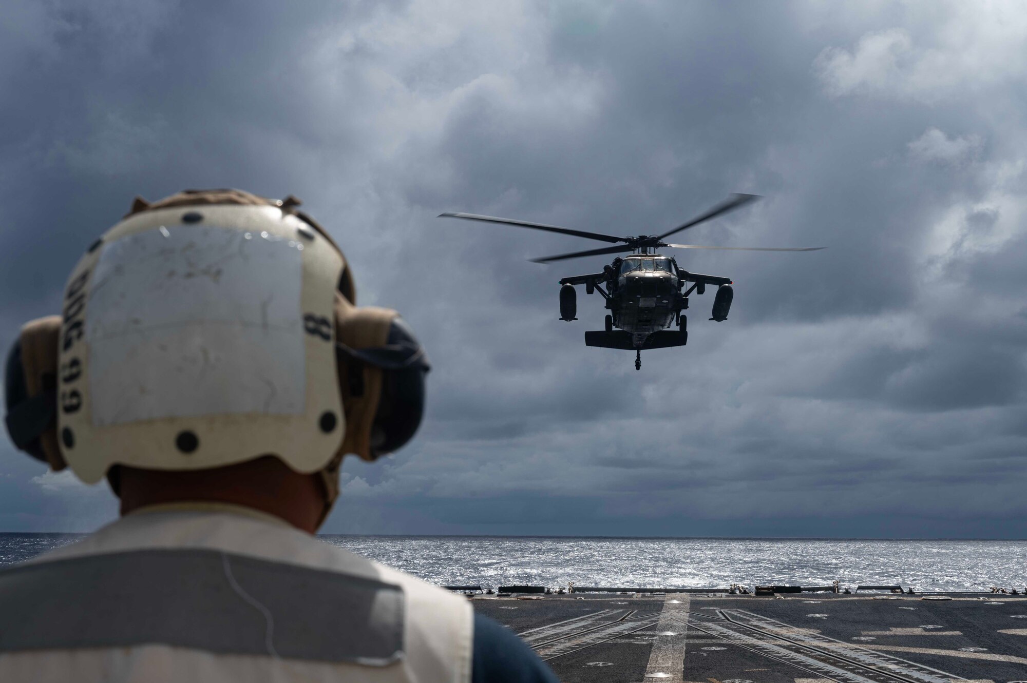DLQ training ensures rotary wing aviators are equipped for shipboard operations, and are able to respond to unique challenges that humanitarian assistance and disaster relief missions present