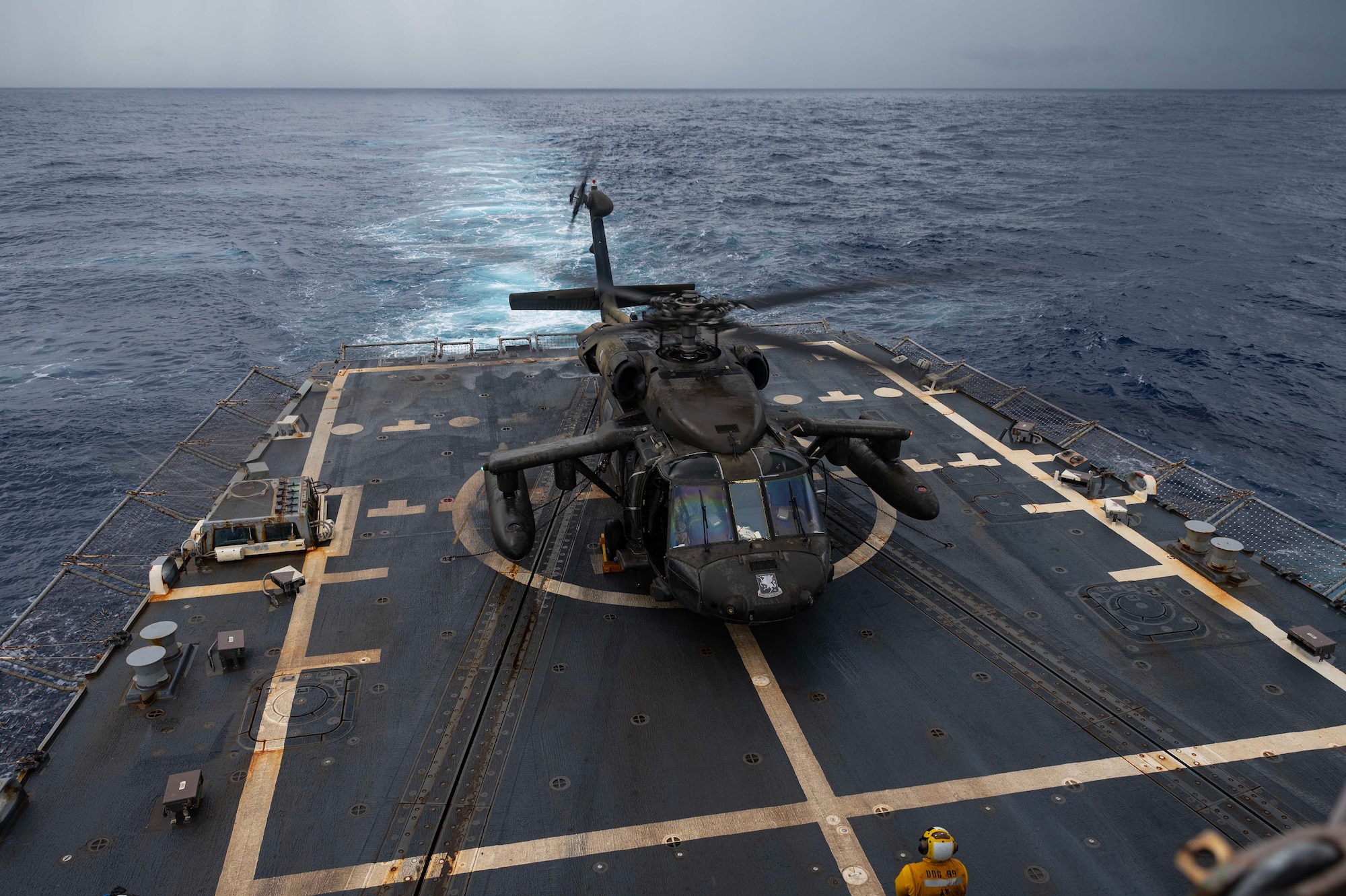 DLQ training ensures rotary wing aviators are equipped for shipboard operations, and are able to respond to unique challenges that humanitarian assistance and disaster relief missions present