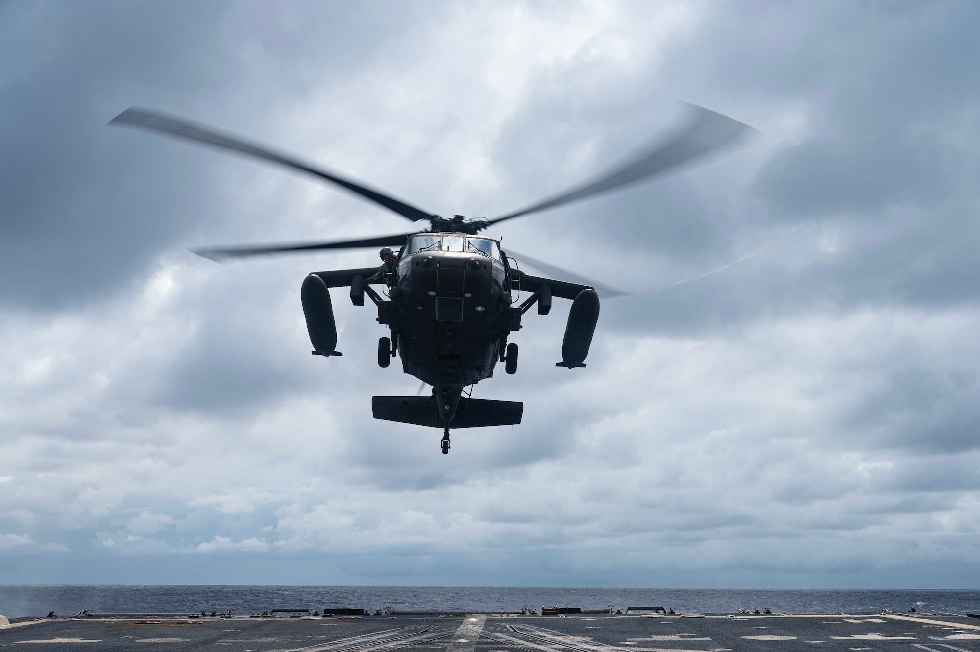 DLQ training ensures rotary wing aviators are equipped for shipboard operations, and are able to respond to unique challenges that humanitarian assistance and disaster relief missions present