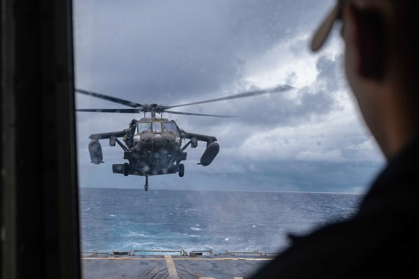 DLQ training ensures rotary wing aviators are equipped for shipboard operations, and are able to respond to unique challenges that humanitarian assistance and disaster relief missions present