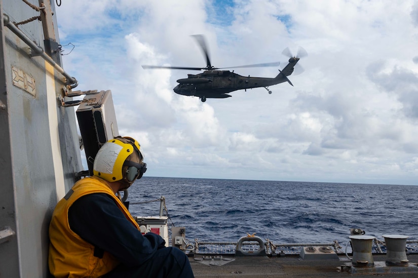 DLQ training ensures rotary wing aviators are equipped for shipboard operations, and are able to respond to unique challenges that humanitarian assistance and disaster relief missions present