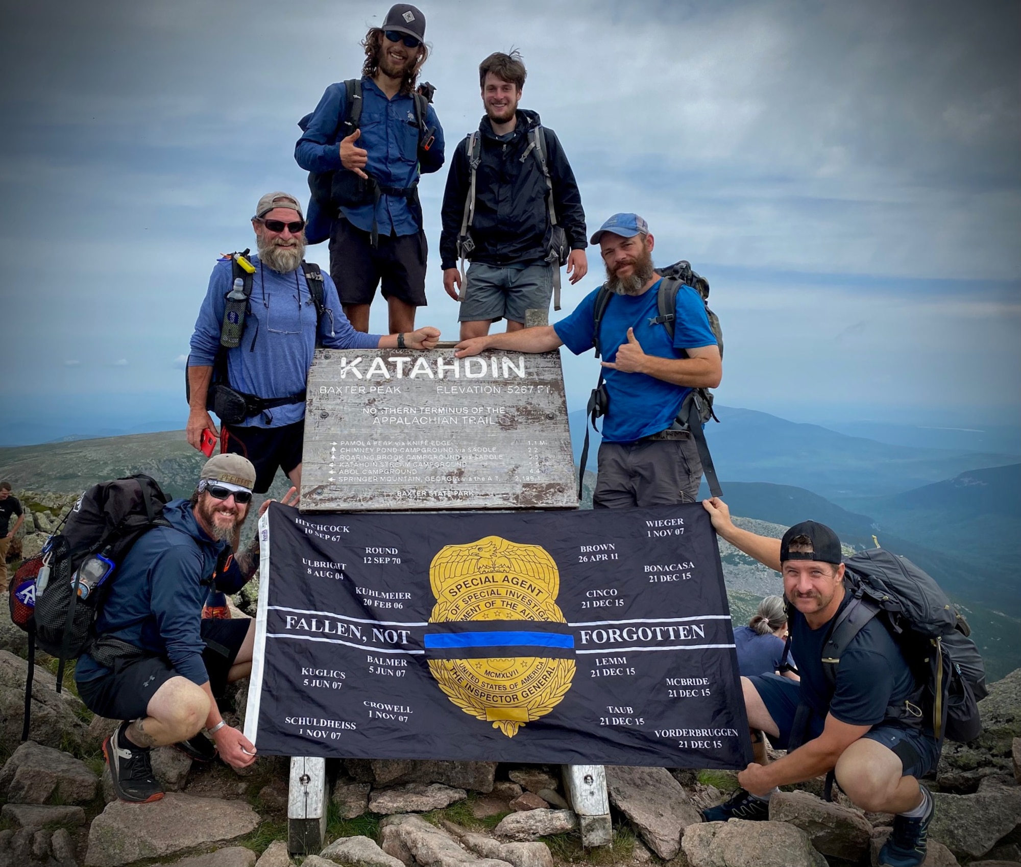 Senior Master Sgt. (Ret.) Greg Pfeiffer, a former OSI Special Agent who currently serves as a Junior Reserve Officers Training Corps instructor, raised $20,000 in charity while hiking the entire course of the Appalachian Trail in 2021