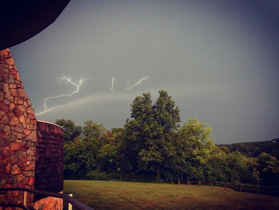 Did you know? The energy from one lightning flash could power a 100 watt light-bulb for more than 3 months!
The Blue Marsh Lake Visitor Center provides perfect views of incoming storms.