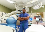 Surgeon standing in operating room