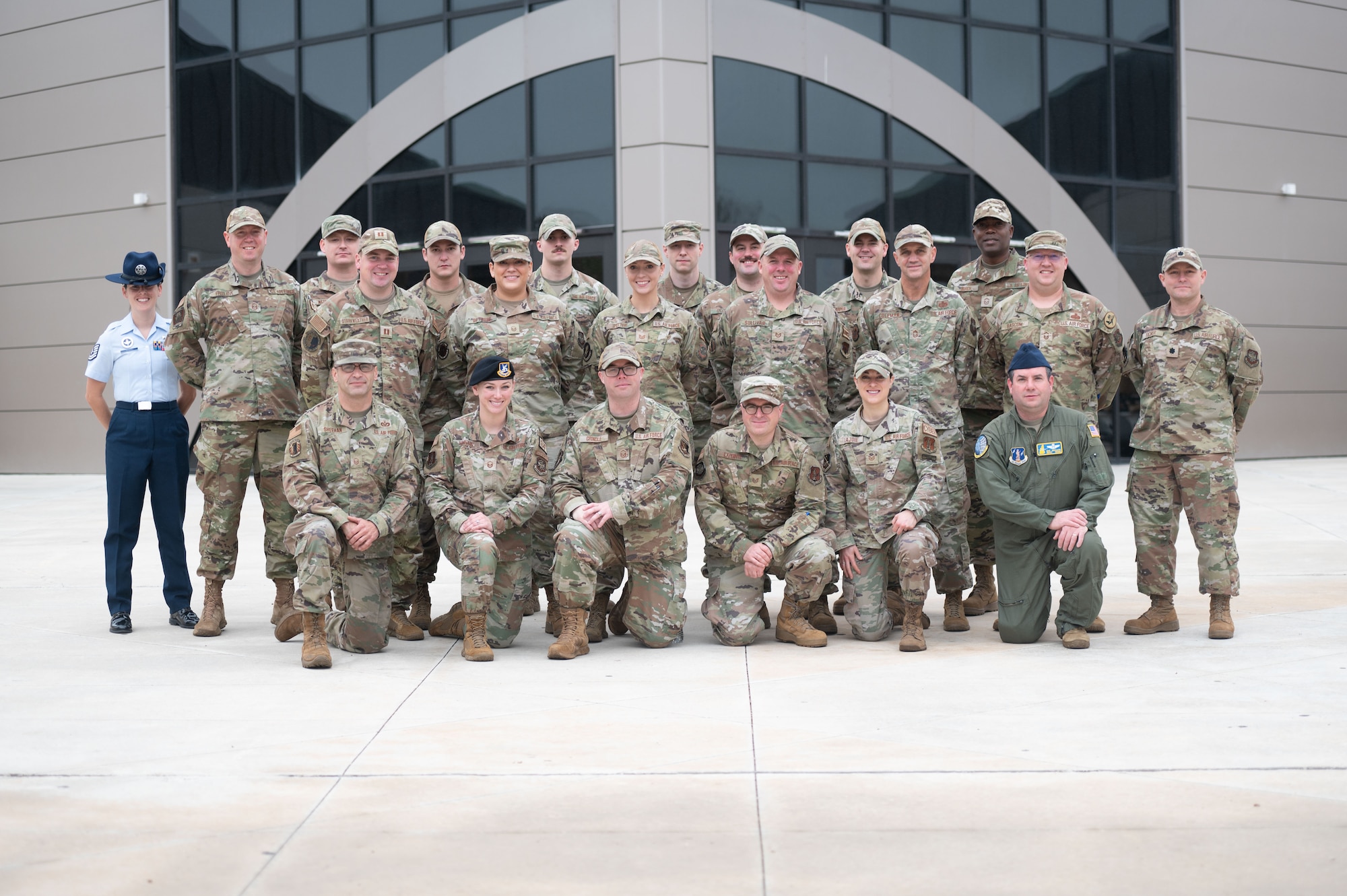 Guardsmen from New Hampshire pose for a photo at BMT