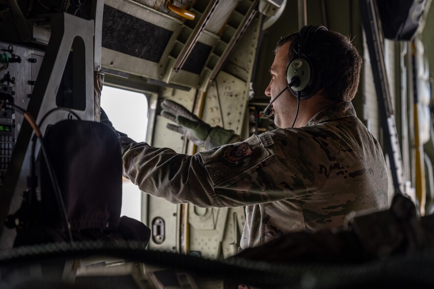 U.S. Air Force Air Commandos assigned to Hurlburt Field conduct pre-flight operations on an AC-130J Ghostrider gunship at Hurlburt Field, Florida, Dec. 7, 2023.