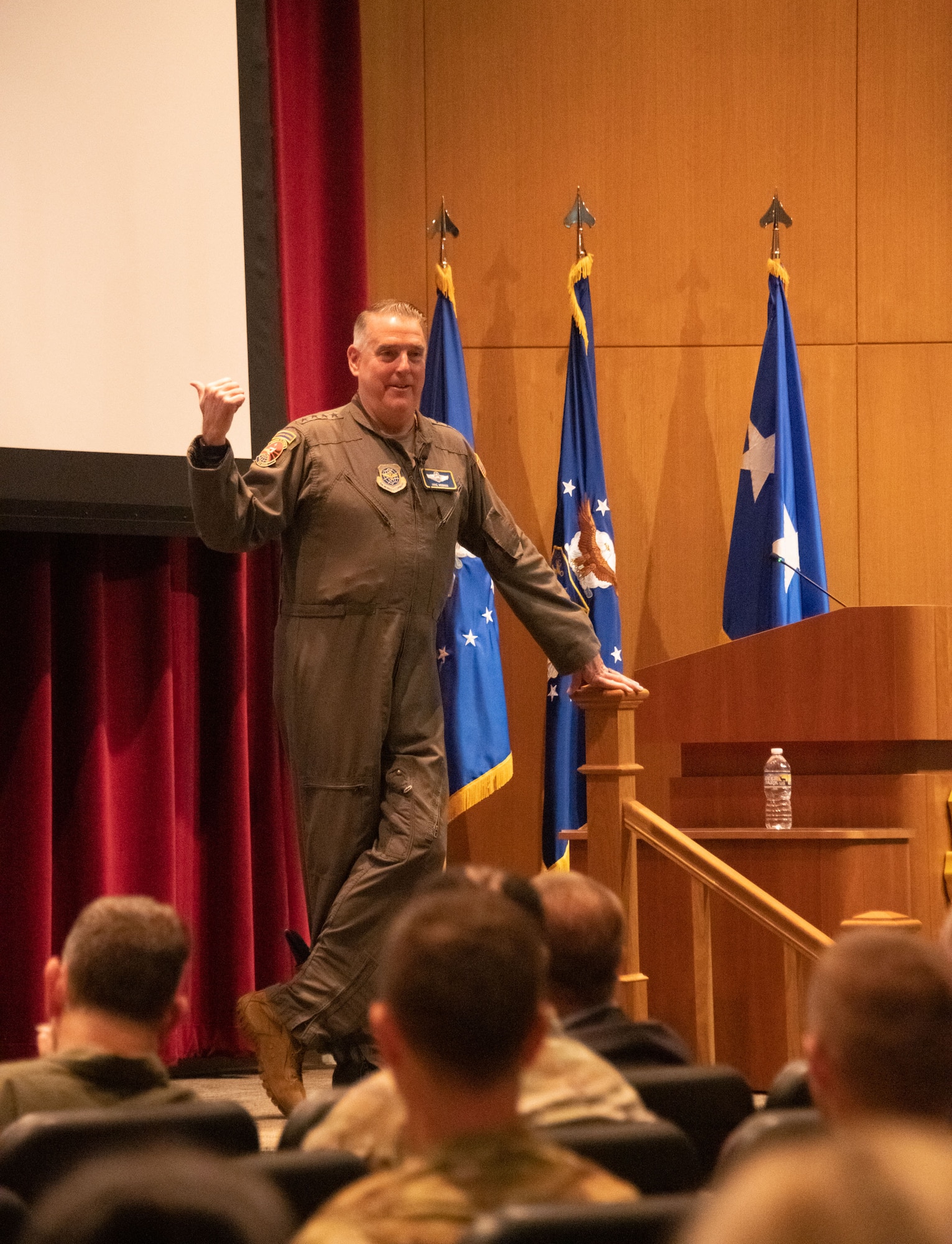 Gen. Mike Minihan is Commander, Air Mobility Command, Scott Air Force Base, Illinois. The command serves as U.S. Transportation Command’s air component, executing the air mobility mission in support of the joint force, allies and partners with a fleet of nearly 1,100 aircraft. Visit Maxwell air-force Base to speak to airmen. U.S. Air Force photo by Darius Hutton )