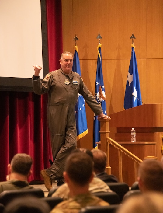 Gen. Mike Minihan is Commander, Air Mobility Command, Scott Air Force Base, Illinois. The command serves as U.S. Transportation Command’s air component, executing the air mobility mission in support of the joint force, allies and partners with a fleet of nearly 1,100 aircraft. Visit Maxwell air-force Base to speak to airmen. U.S. Air Force photo by Darius Hutton )