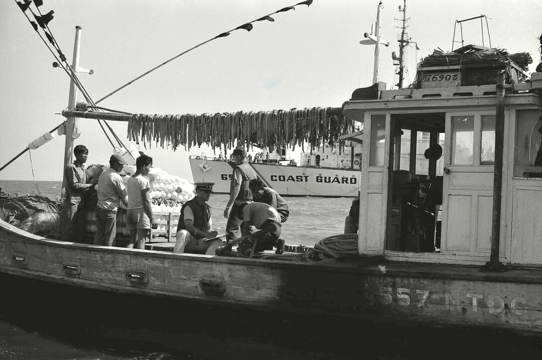 1968 - USCGC WINONA ON MARKET TIME PATROL IN VIETNAM