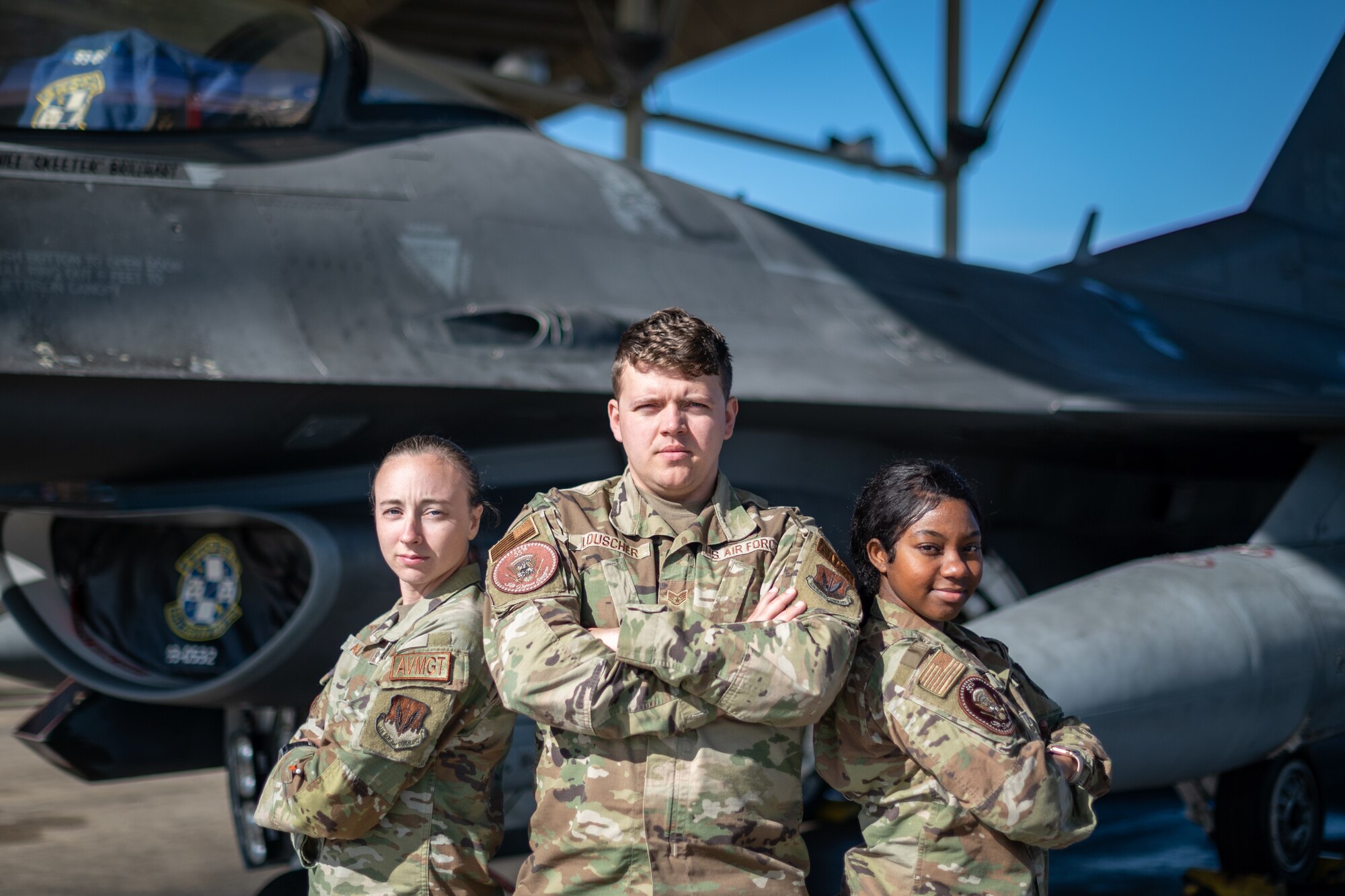 squadron aviation resource manager pose for a photo