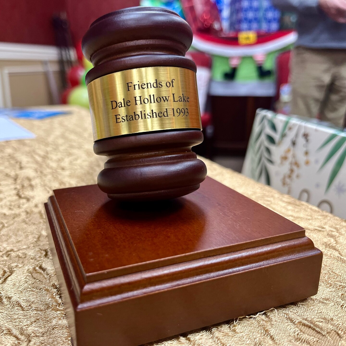 Close up of a gavel.