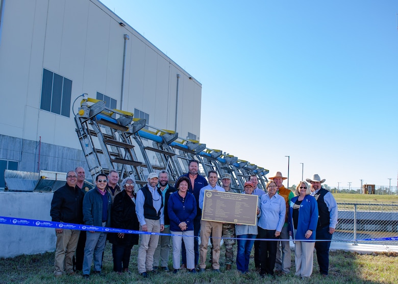 The U.S. Army Corps of Engineers Jacksonville District (USACE)  participated in a ribbon-cutting event hosted by South Florida Water Management District (SFWMD) in celebration of  the completion of construction on the Caloosahatchee C-43 Reservoir pump station. (USACE photo by Jaz Levario)