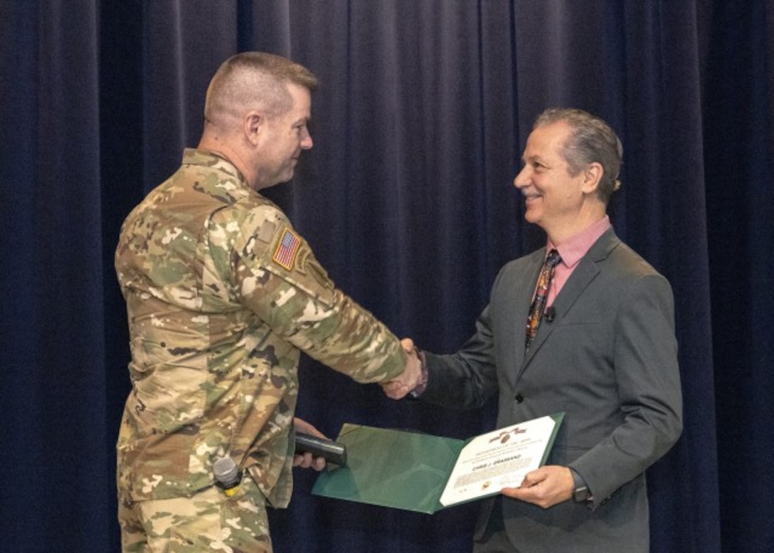 image as JPEO Armaments and Ammunition surprises former deputy with second highest award of the Department of the U.S. Army Honorary Awards for Department of the Army Employees