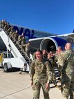 Soldiers with the West Virginia Army National Guard's 156th Military Police Law and Order Detachment landed at Fort Bliss, Texas, Dec. 15, 2023, following a 10-month overseas deployment supporting the U.S. Army Central's Area Support Group - Jordan.