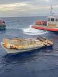 An interdicted migrant voyage 40 miles southeast of Islamorada, Florida, Dec. 11, 2023. The people were repatriated to Cuba Dec. 22, 2023. (U.S. Coast Guard photo)