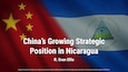 China’s Growing Strategic Position in Nicaragua – R. Evan Ellis in The Diplomat
https://thediplomat.com/2023/12/chinas-growing-strategic-position-in-nicaragua/

Background images from Vecteezy (China: https://www.vecteezy.com/video/1618488-china-flag) and FreePik (Nicaragua: https://www.freepik.com/free-photo/waving-flag-nicaragua_10419403.htm)