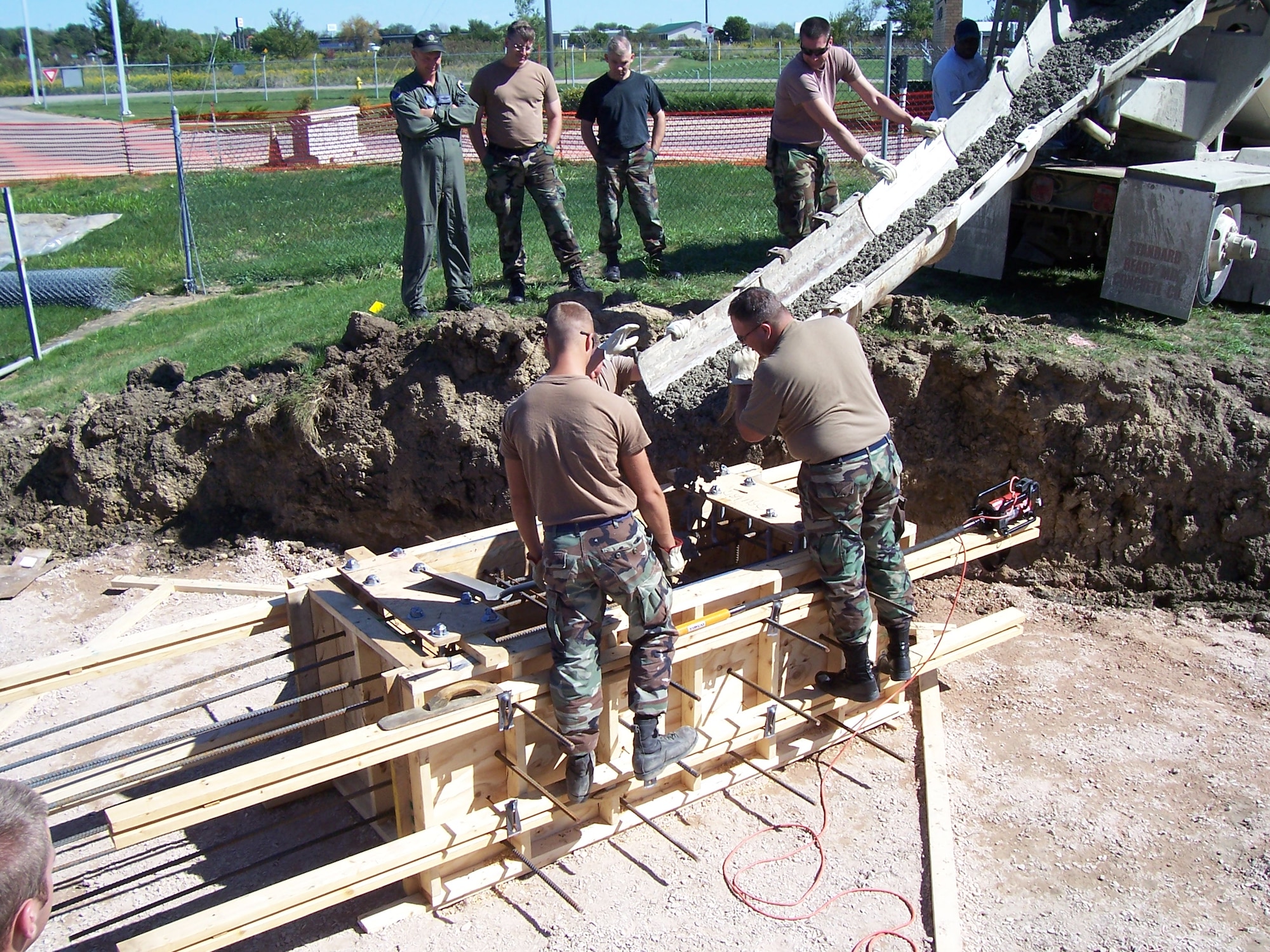 Airmen working