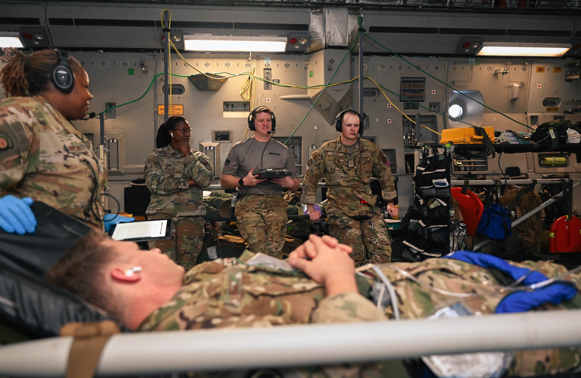 people conduct training