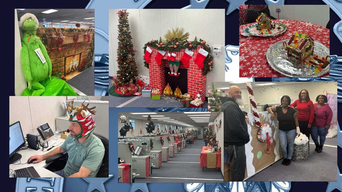Aviation employees get into the holiday spirit.