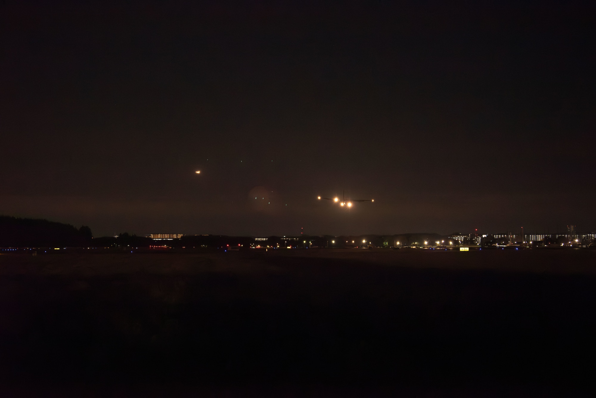A photo of a C-130J performing airlift operations.