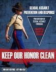 A graphic features an illustration of a Marine and the words "KEEP OUR HONOR CLEAN."