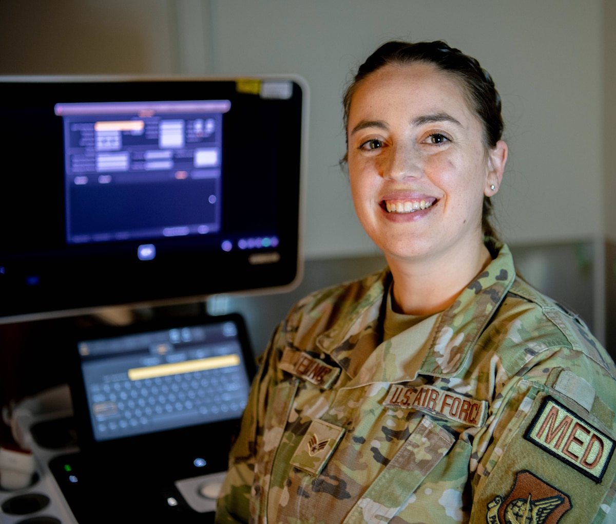 U.S. Air Force Senior Airman Sammi-Joy Severino poses for a photo.