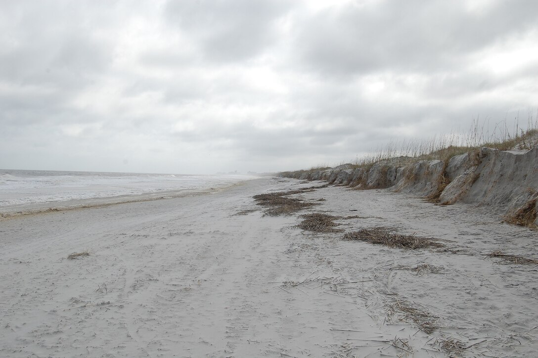 Beach erosion Duval County, Florida