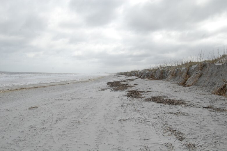 Beach erosion Duval County, Florida