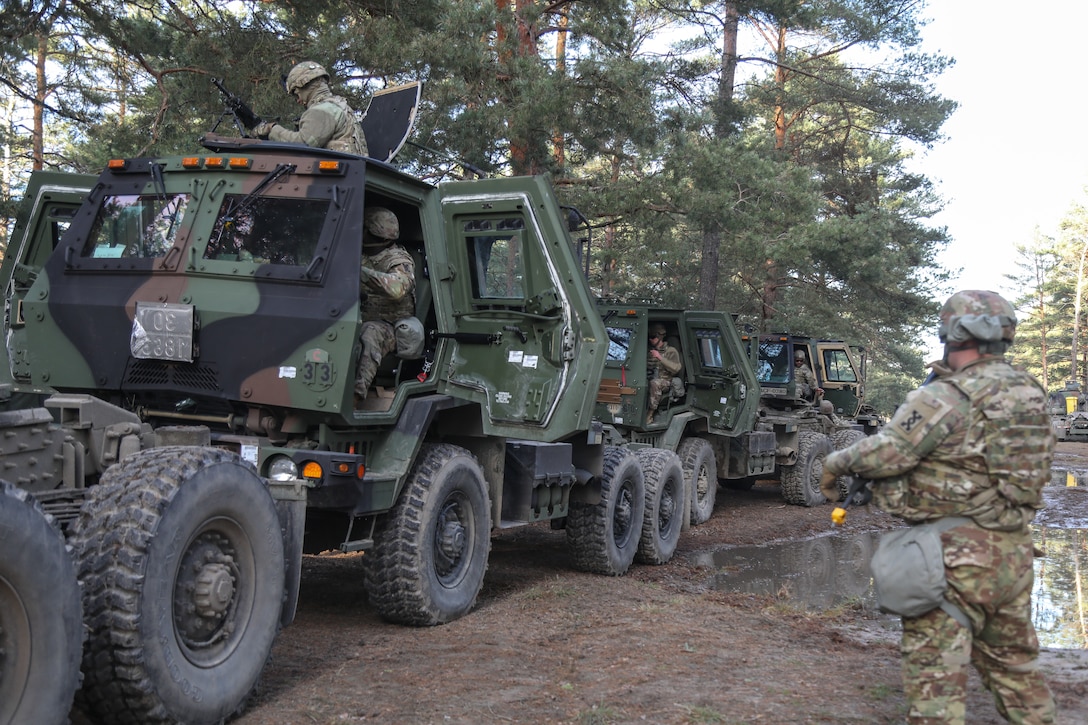 U.S. Army Reserve Transportation Soldiers train on tactical sustainment tasks in Poland