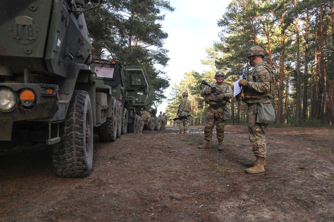 U.S. Army Reserve Transportation Soldiers train on tactical sustainment tasks in Poland