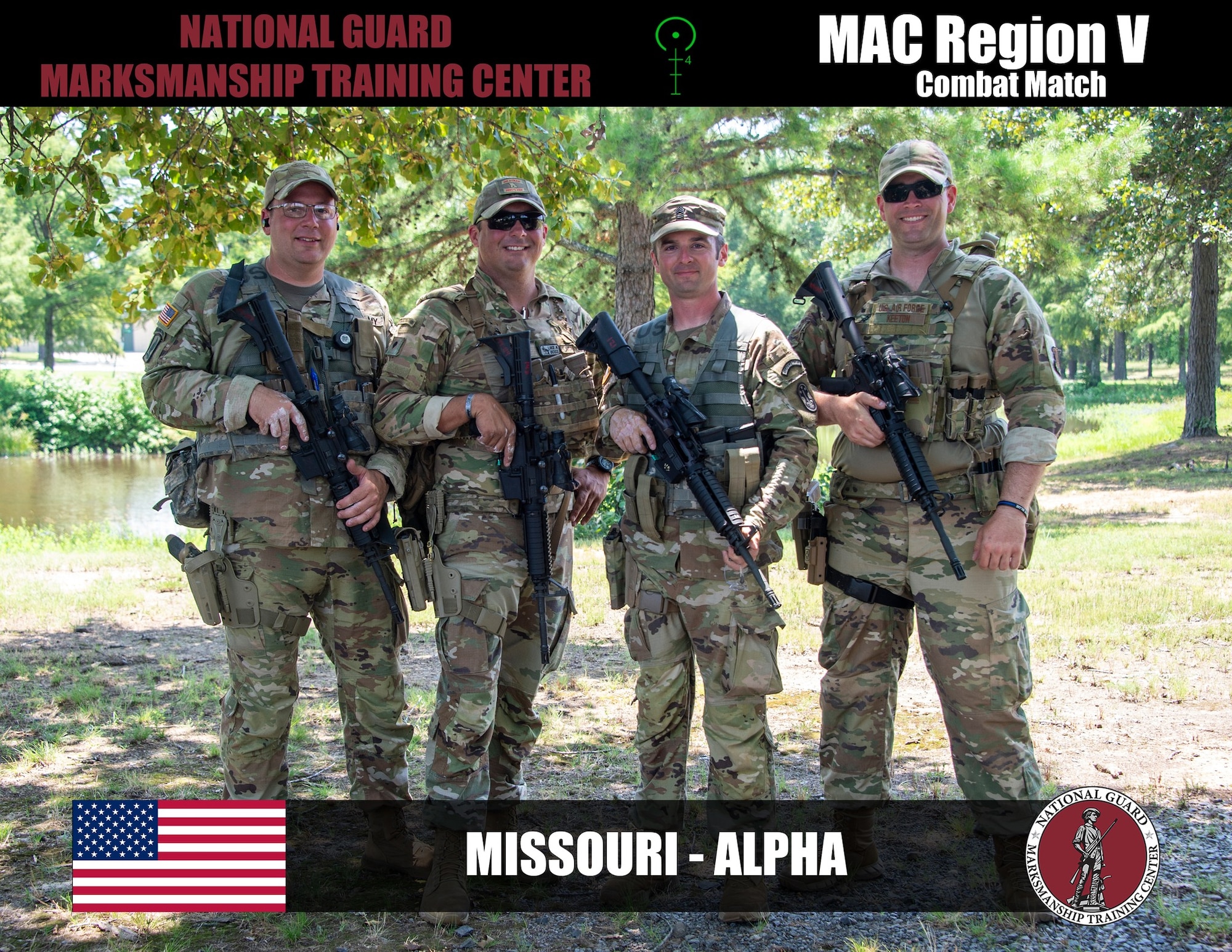 Missouri National Guard's Overall Champion team in the 2023 MAC V Regional Match