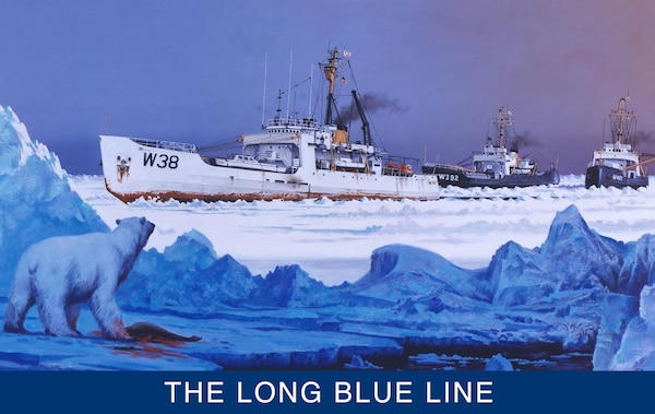 A colorful commemorative painting of the expedition by artist Dean Ellis. (U.S. Coast Guard)