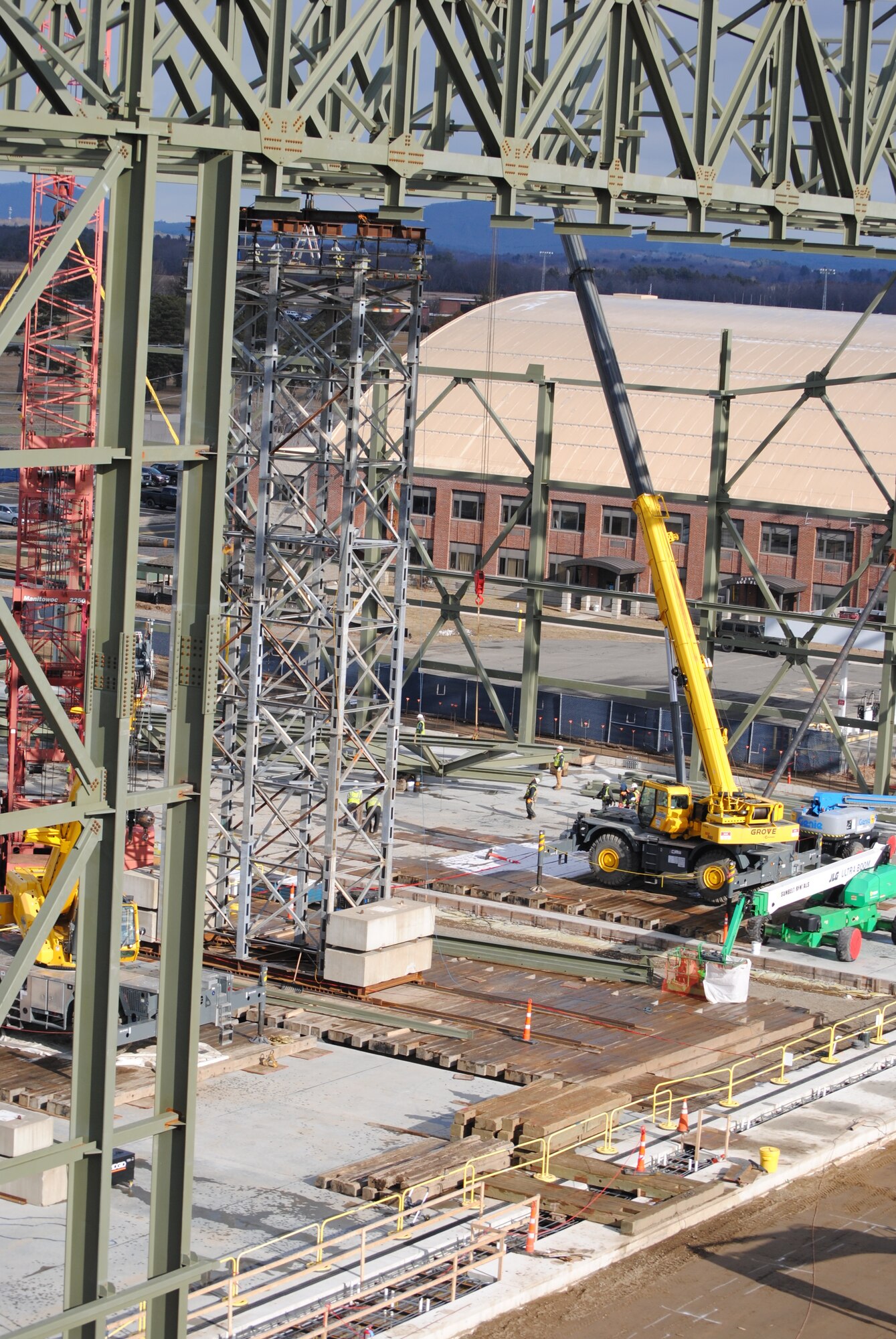 Westover’s newest hangar rises above the old