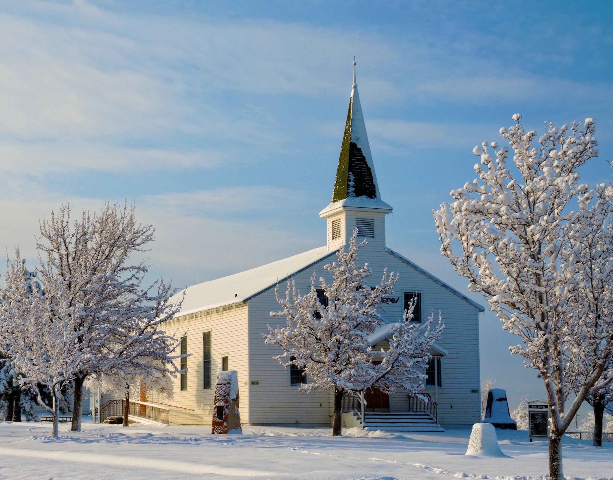 The original 1942 Hill Chapel, now located at the Hill Aerospace Museum, is getting a facelift, with renovations being done on the exterior building that will make the chapel more visually appealing and historical.