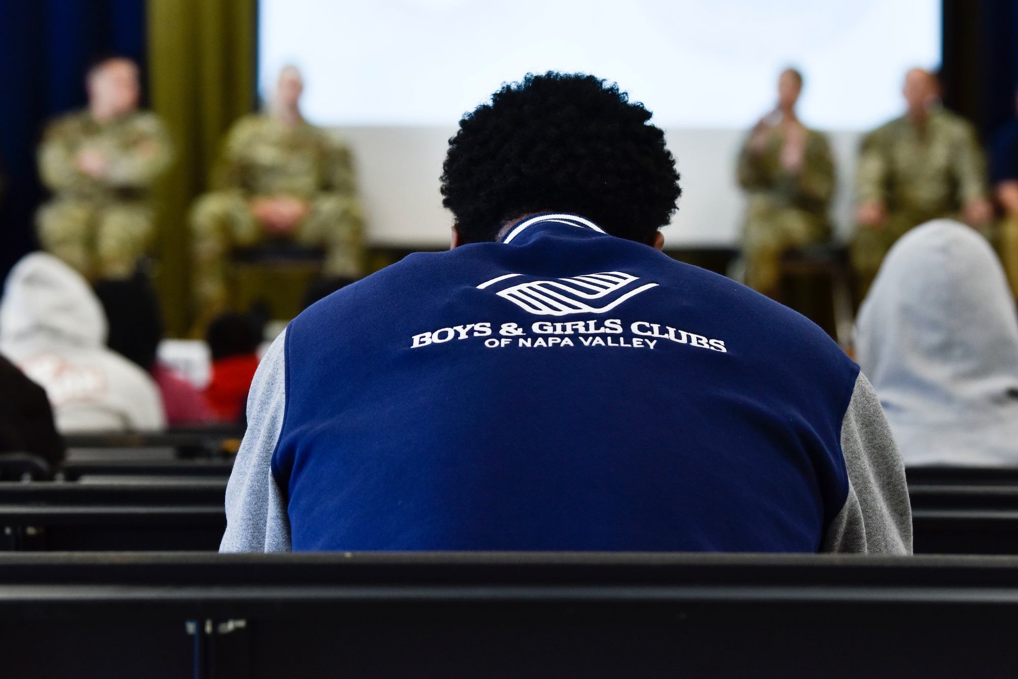 Airmen and Guardians from Beale Air Force Base and Travis Air Force Base share their experiences within the military in Napa Valley, California, Jan. 25, 2023