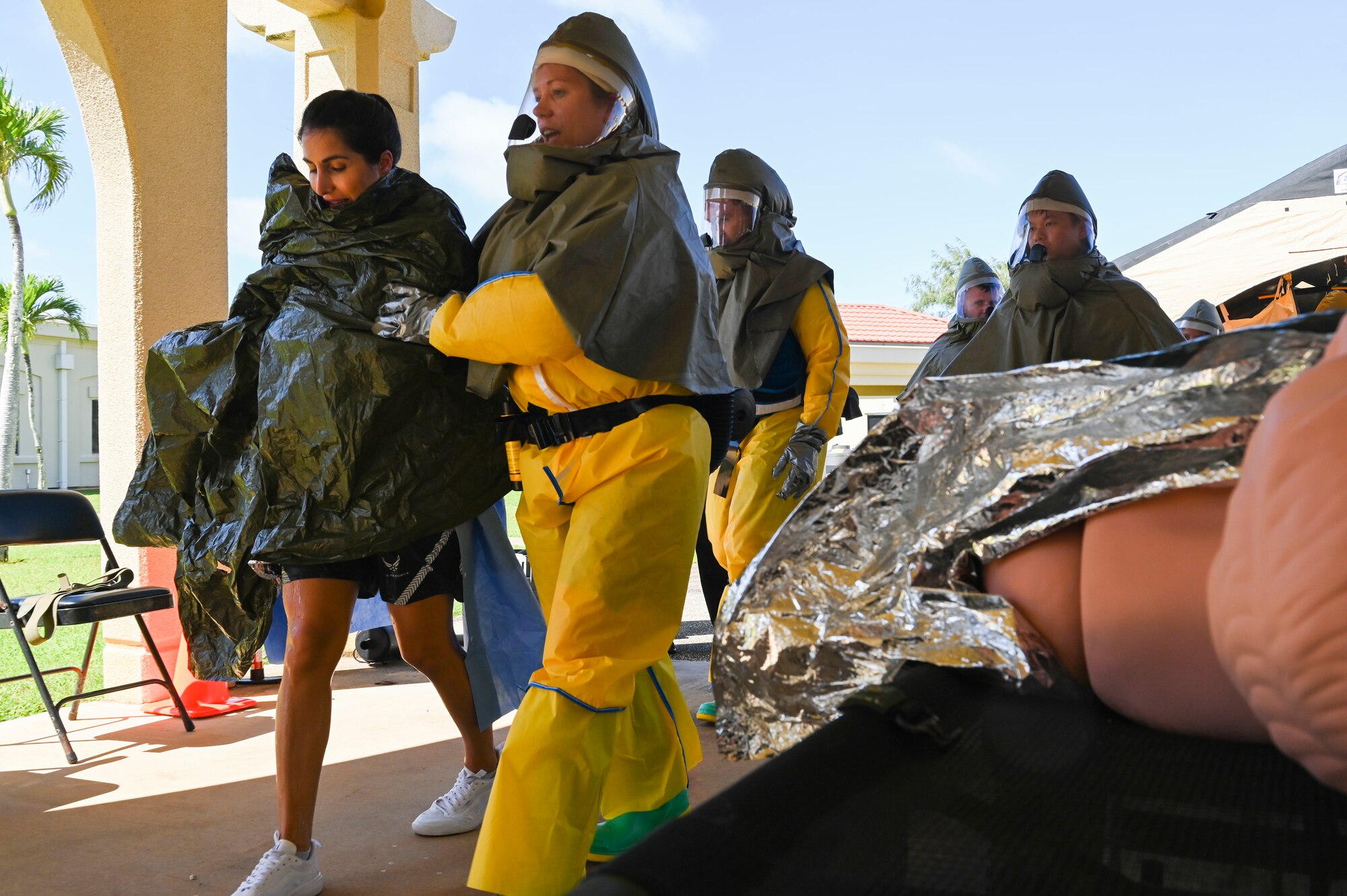 36th Medical Group apply decontamination procedures