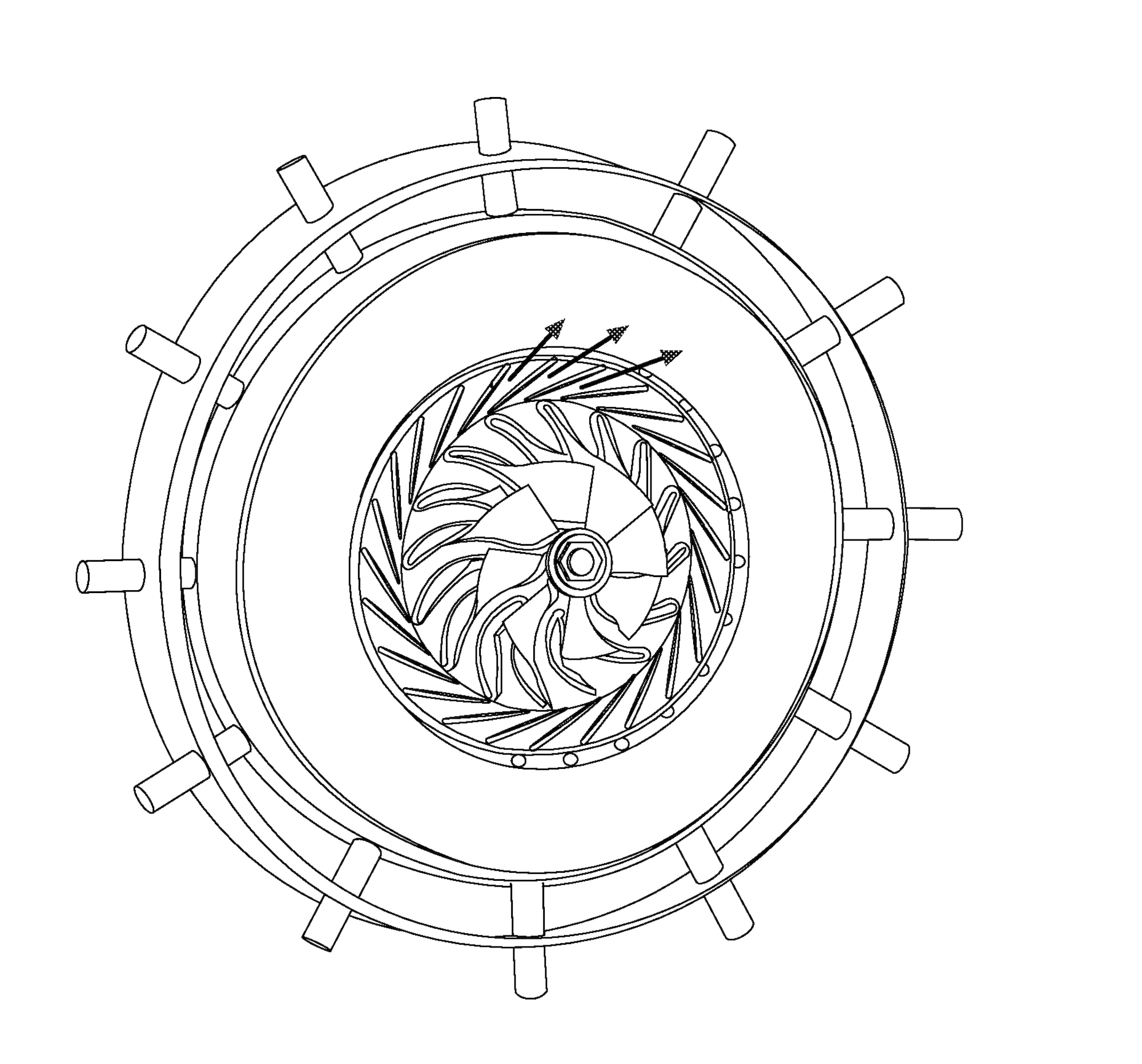 Disk Engine with Circumferential Swirl Radial Combustor