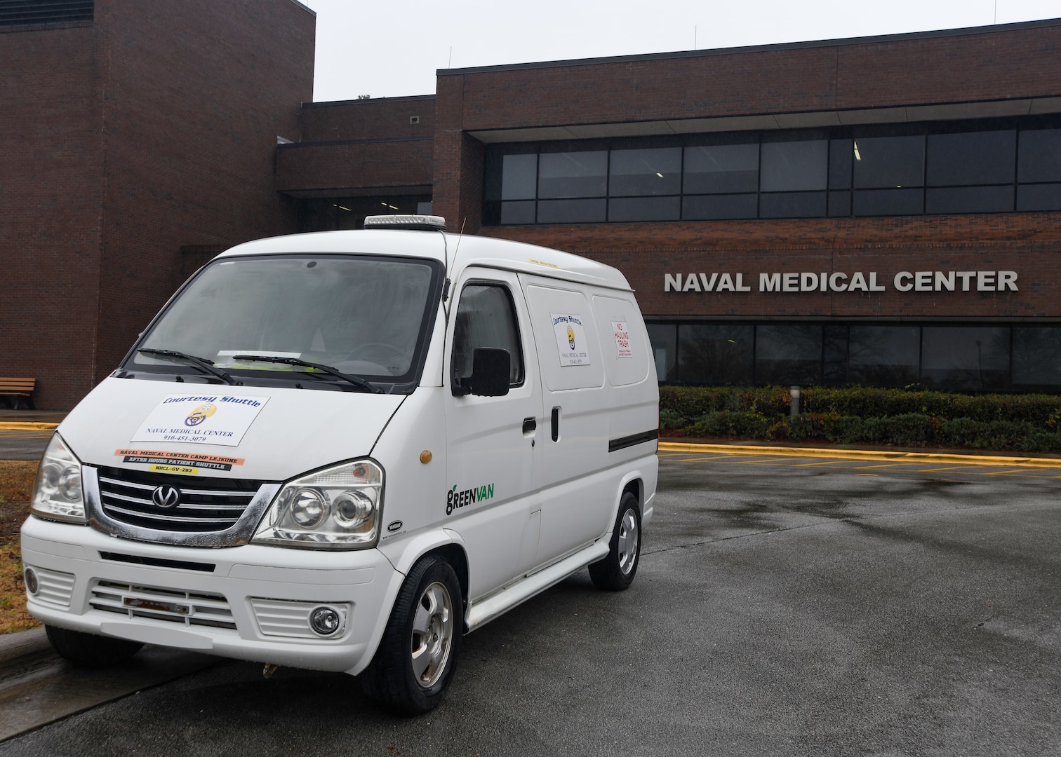 Naval Medical Center Camp Lejeune’s patient shuttle service, which transports patients from the parking lot and Medical Center, recently expanded services to 24 hours a day, seven days a week.