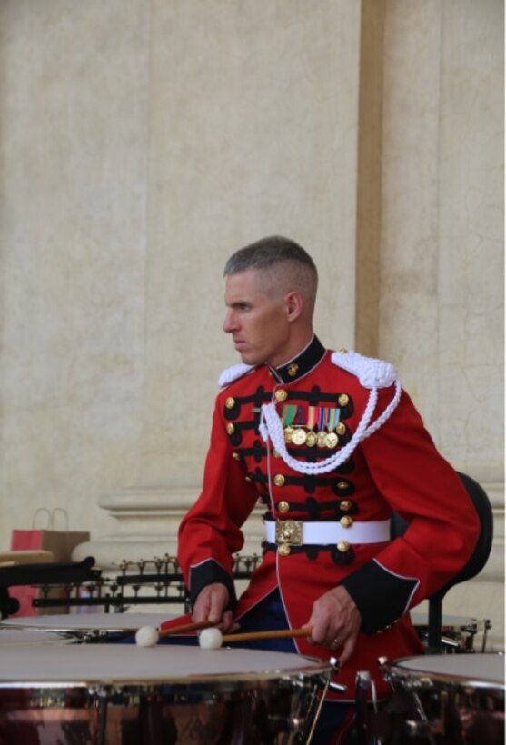 Gunnery Sgt. David Constantine on Timpani