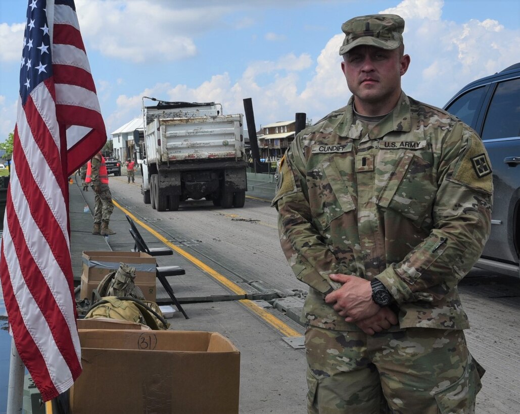 Capt. Derek Cundiff at Wet Gap crossing in LaFitte, La.