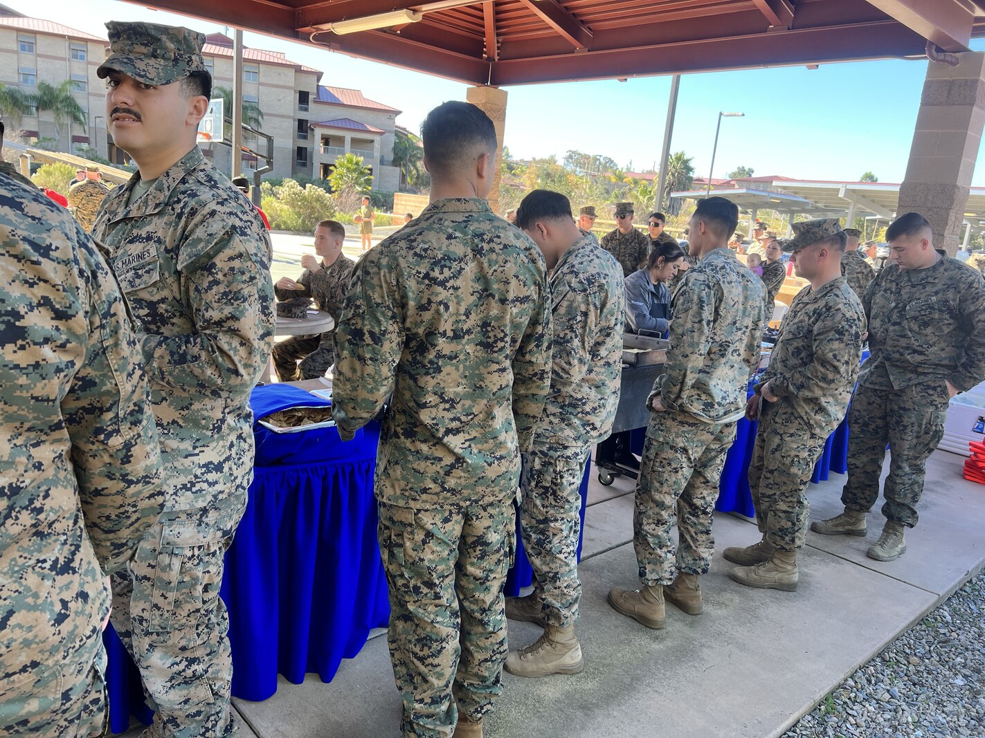 Combat Logistics Regiment 1 celebrated a “barracks bash” at their barracks to increase morale and esprit de corps, while encouraging camaraderie amongst the Marines and families.