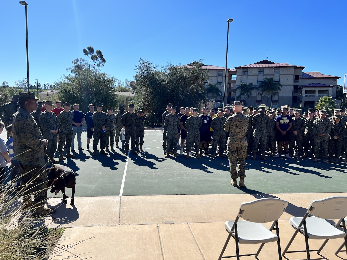 Combat Logistics Regiment 1 celebrated a “barracks bash” at their barracks to increase morale and esprit de corps, while encouraging camaraderie amongst the Marines and families.